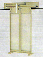 2-Leaft Center Car Door Type EE-A2 with Glass Panels VSG 6+4+0.38